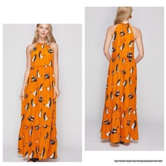 Roberta Roller Rabbit Dresses & Skirts - ROLLER RABBIT FLYING KARMA TEGAN Maxi DRESS Size M NWT $228 Crane Birds